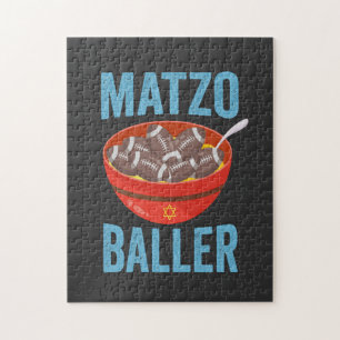 Quebra-cabeça Matzo Baller Engraçado Futebol Hanukkah Rugby Gift