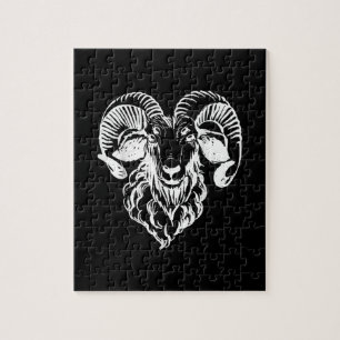 Quebra-cabeça Mau Satânico Sabbatic Baphomet Goat