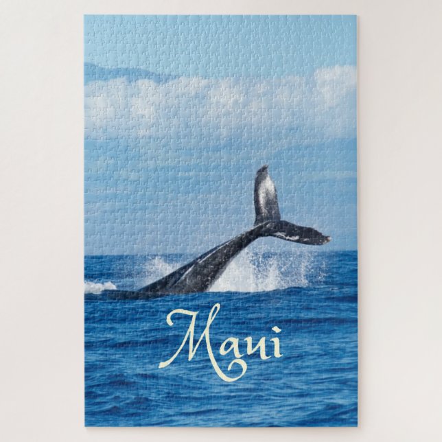 Quebra-cabeça Maui Hawaii Ocean Whale Tail (Vertical)
