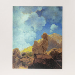 Quebra-cabeça Maxfield Parrish Manhã 1922 Nuvem Azul Arte Fina