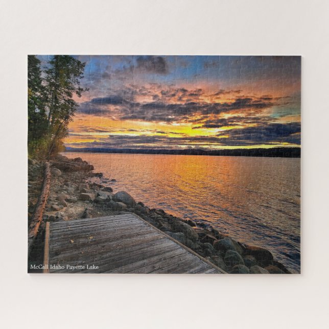 Quebra-cabeça | McCall Idaho Sunset on Payette (Horizontal)