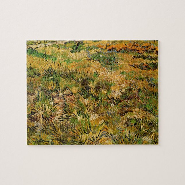 Quebra-cabeça Meadow no Hospital Paul Santo por Vincent van Gogh (Horizontal)