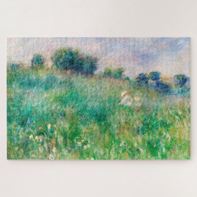 Quebra-cabeça Meadow por Auguste Renoir Green Woman Child (Horizontal)
