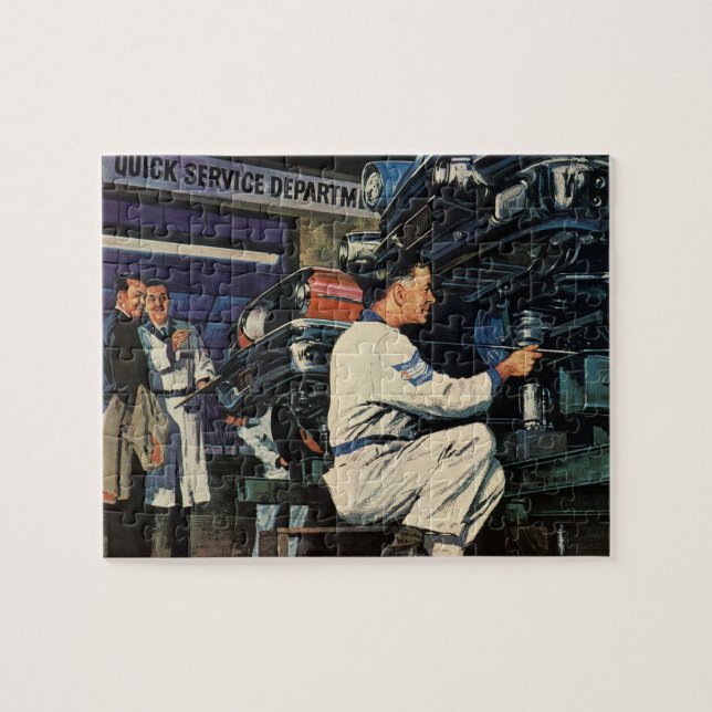 Quebra-cabeça Mecânico Automático do Serviço de Reparo de carros (Horizontal)