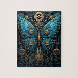 Quebra-cabeça Mecânico Borboleta Monarca Azul