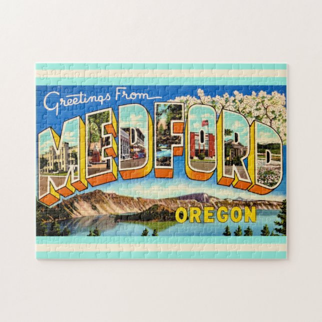 Quebra-cabeça Medford Oregon 11x14 (Horizontal)