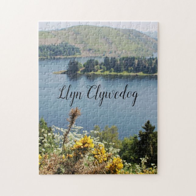 Quebra-cabeça Médio Llyn Clywedog Reservoir Welsh Souvenir - Paí (Vertical)