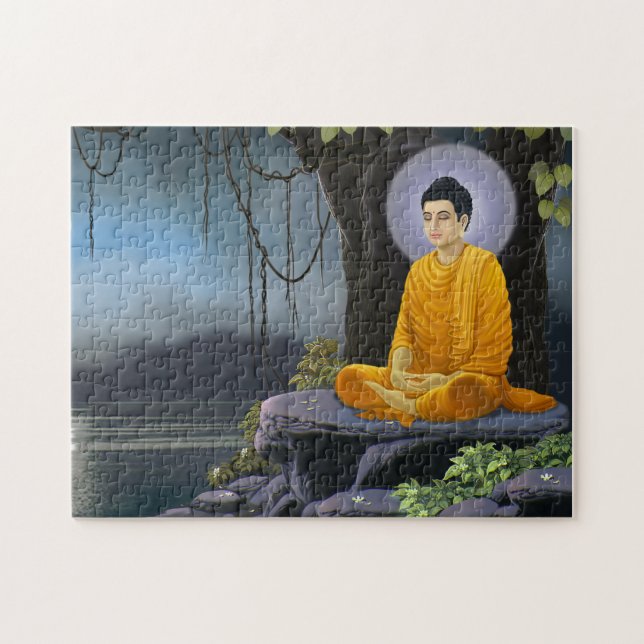 Quebra-cabeça Meditação Buddha Zen (Horizontal)