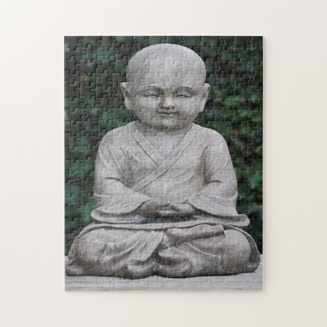 Quebra-cabeça Meditando foto da estátua de Buda (Vertical)
