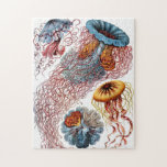 Quebra-cabeça Medusa ornamentado do vintage<br><div class="desc">Quebra-cabeça bonito com ilustração do vintage por Ernst Haeckel da vária espécie das medusa.</div>