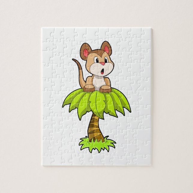 Quebra-cabeça Meerkat com árvore (Vertical)