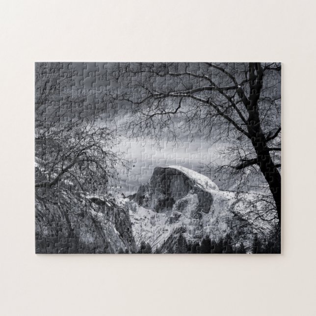 Quebra-cabeça Meia abóbada no vale do inverno | Yosemite (Horizontal)