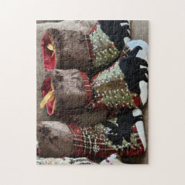 Quebra-cabeça Meias de Floresta Surpresa Puzzle, 28cm x 35cm