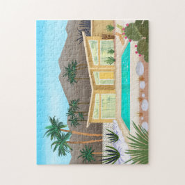 Quebra-cabeça Meio século Moderna Piscina House