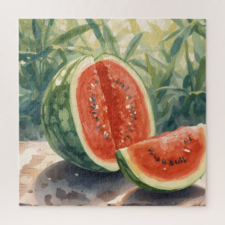 Quebra-cabeça Melão de Água Aquarela