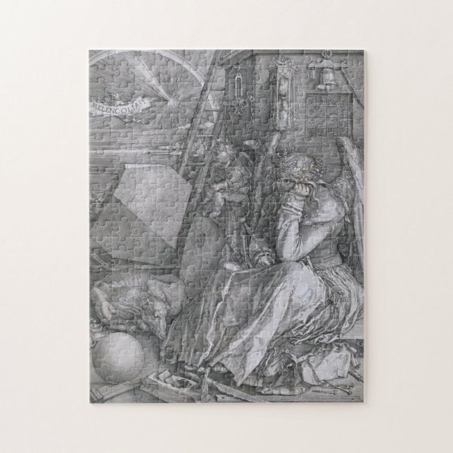 Quebra-cabeça Melancholia, Albrecht Durer (Vertical)