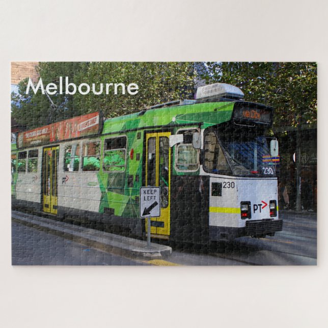 Quebra-cabeça Melbourne: bonde da cidade, Vitória, Austrália  (Horizontal)
