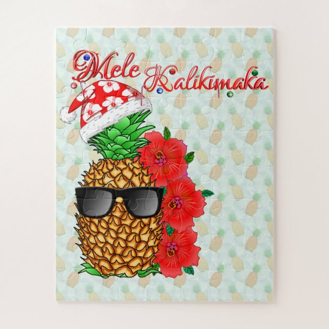 Quebra-cabeça Mele Kalikimaka Pineapple (Vertical)