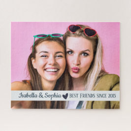 Quebra-cabeça Melhor Amigo Desde modelo de foto personalizada mo