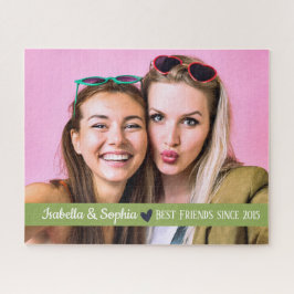 Quebra-cabeça Melhor Amigo Desde modelo de foto personalizada mo