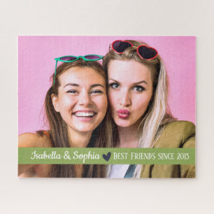 Quebra-cabeça Melhor Amigo Desde modelo de foto personalizada mo