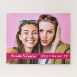 Quebra-cabeça Melhor Amigo Desde modelo de foto personalizada mo