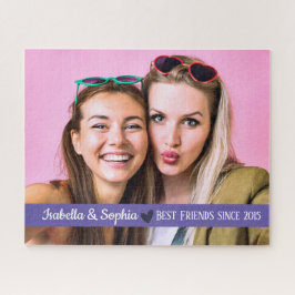 Quebra-cabeça Melhor Amigo Desde modelo de foto personalizado mo