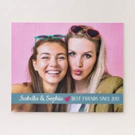 Quebra-cabeça Melhor Amigo Desde modelo de foto personalizado mo