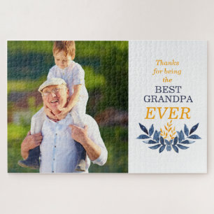 Quebra-cabeça Melhor Avô de Foto Personalizável