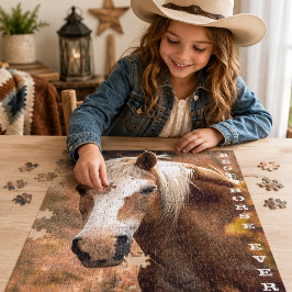 Quebra-cabeça Melhor Cavalo de Sempre Foto Personalizada