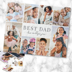 Quebra-cabeça Melhor Colagem de Fotos do Papai