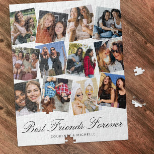 Quebra-cabeça Melhor Colagem de Fotos para 12 Amigos para Sempre