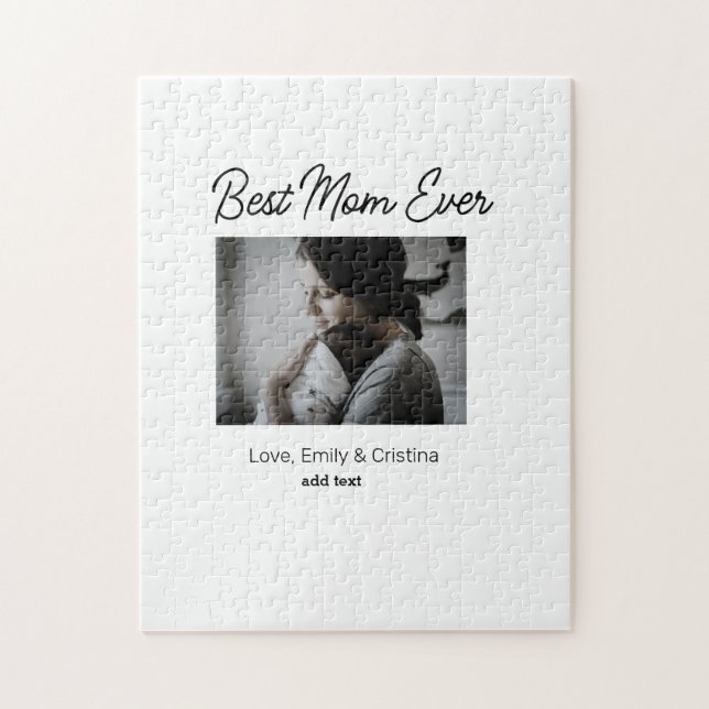 Quebra-cabeça melhor feliz dia de as mães de mãe adicionar nome  (Vertical)