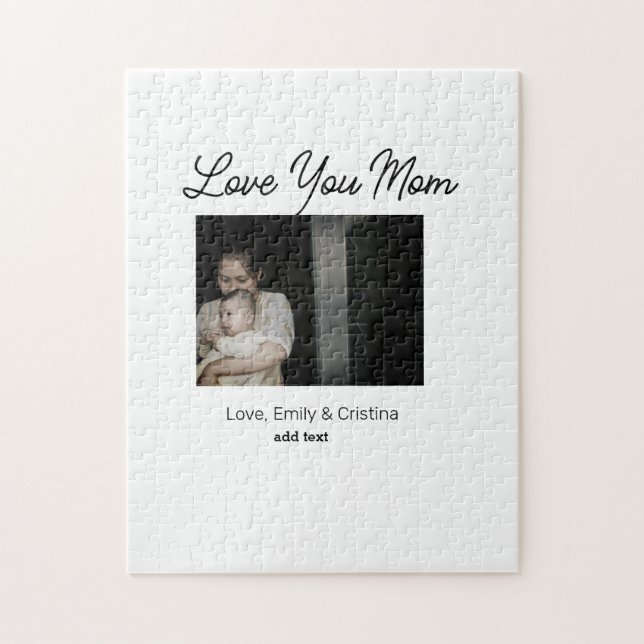 Quebra-cabeça melhor feliz dia de as mães de mãe adicionar nome  (Vertical)