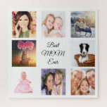 Quebra-cabeça Melhor mãe do mundo fotografar branco de colagem<br><div class="desc">Um presente para sua mãe celebrando sua vida com uma colagem de 8 fotos. Texto preto: A Melhor Mãe De Sempre. Use a foto dela, filhos, marido, animais de estimação, amigos, pais, seu destino de viagem dos sonhos. Fundo branco. Perfeito como presente de Dia de as mães ou para aniversários...</div>