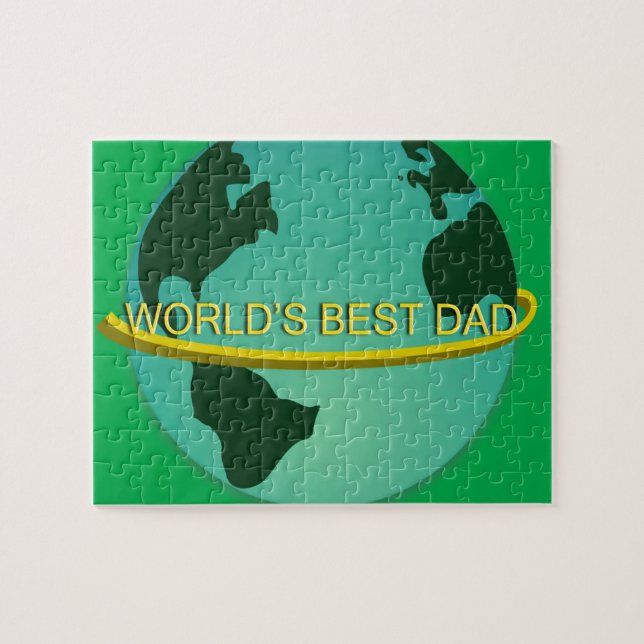 Quebra-cabeça "Melhor Pai do Mundo" (Horizontal)