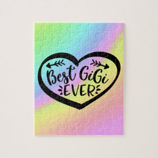 Quebra-cabeça Melhor Presente de Coração Gigi Nunca