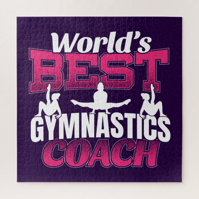 Quebra-cabeça Melhor Treinador de Ginástica Feminina do Mundo (Vertical)