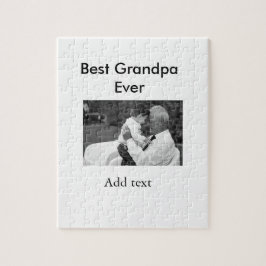 Quebra-cabeça Melhor vovô já adicionou nome de foto elegante