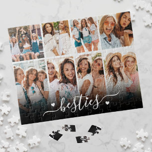 Quebra-cabeça Melhores Amigas Colagem Elegante de Fotos de BFF