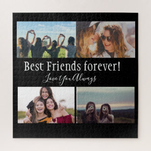 Quebra-cabeça Melhores Amigos para sempre, BFF, Colagem de Fotog