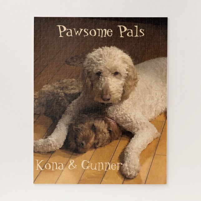 Quebra-cabeça Melhores Amigos para Sempre: O Duo Goldendoodle (Vertical)