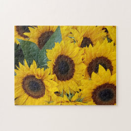 Quebra-cabeça Melodia de Girassol, 28 cm x 35,5 cm