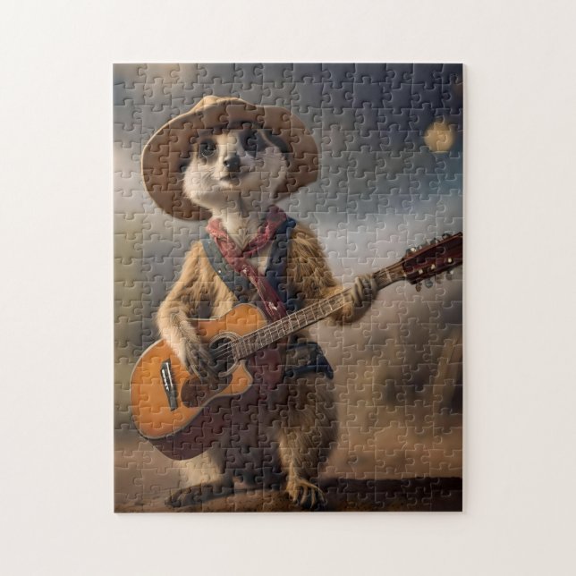 Quebra-cabeça Melodias da Savana A Meerkat Guitar Serenade, (Vertical)