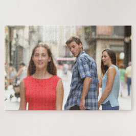 Quebra-cabeça Meme Namorado distraído