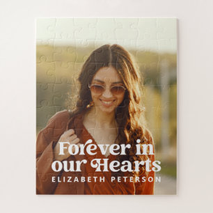 Quebra-cabeça Memorial de Fotografias Personalizadas Simples par