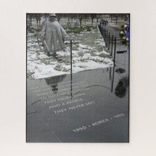 Quebra-cabeça memorial de guerra korea washington