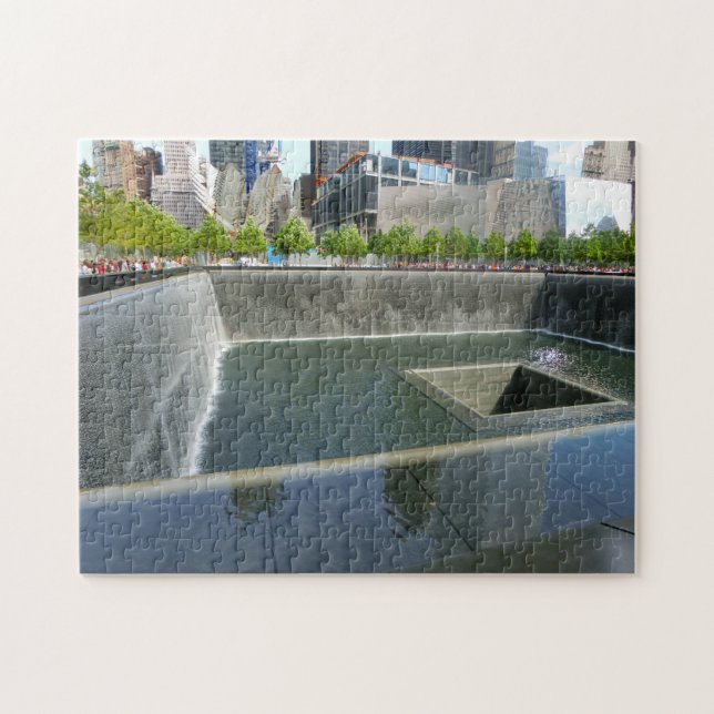 Quebra-cabeça Memorial Ground Zero Nova York. (Horizontal)
