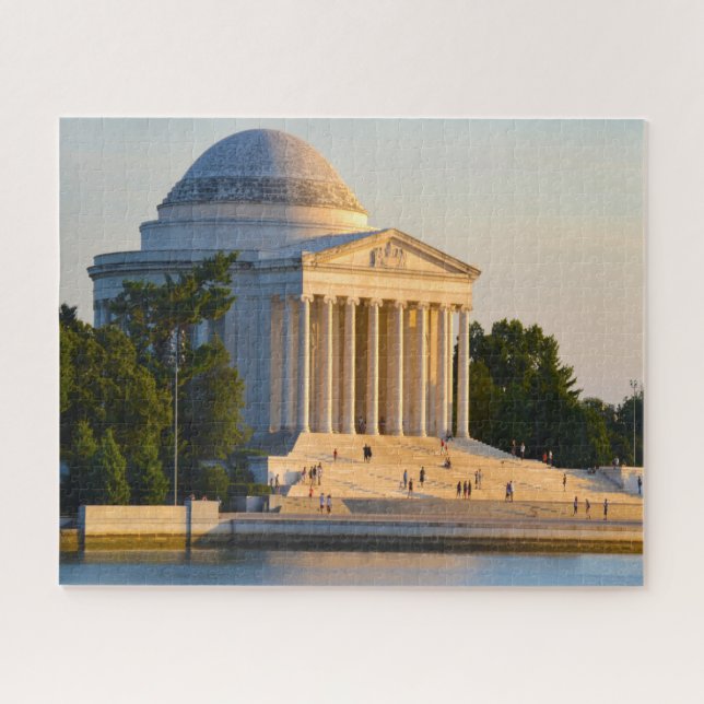 Quebra-cabeça Memorial Jefferson Washington. (Horizontal)