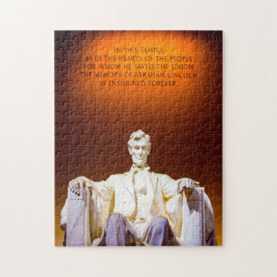 Quebra-cabeça Memorial Lincoln Washington.